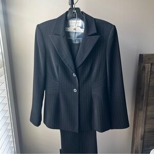 Liz Claiborne Black Pinstripe Blazer